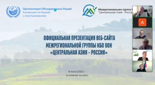 SIC ICSD Representatives Participate in the Launch of the CA-Russia Working Group Website on the UNCCD