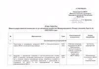 План работ МКУР на 2022-2024 гг., Астана, Республика Казахстан